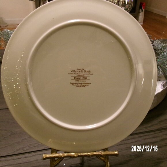 NO 2 GERDA WEGENER Saut de lit Villeroy & Boch Design 1900 8" Decorative Plate - Picture 4 of 6